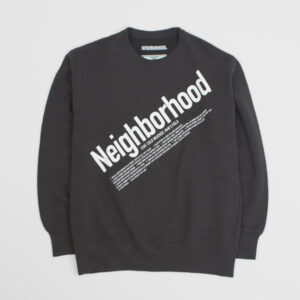 Neighborhood Crew Slub Sweater - charcoal