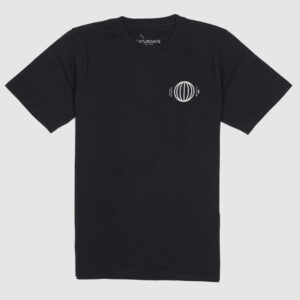 Saturdays NYC Printed Crew Neck Short Sleeve T-Shirt - black