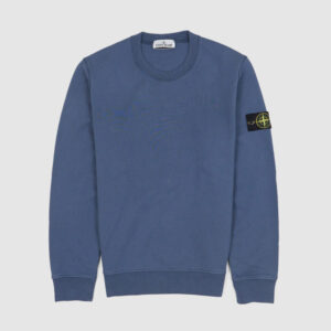 Stone Island Classic Soft Cotton Crew Neck Sweater - blue
