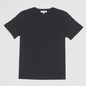 Merz b.Schwanen Soft Organic Cotton Loop Wheeler Short Sleeves T-Shirt - black