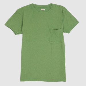 Kapital 1-Pocket Crew Neck Basic T-Shirt - green