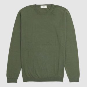 Roberto Collina Long Sleeve Crew Neck Sweater - olive