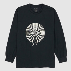 South2 West8 Maze Long Sleeve Crew Neck t-Shirt - black