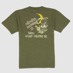 Buzz Rickson's Night Fighter Crew Neck T-Shirt - olive