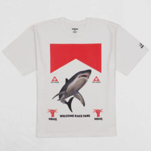 Neighborhood  x DSC Short Sleeve Crew Neck Sharkprint T-Shirt - white