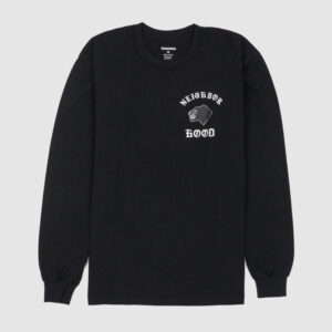 Neighborhood Panter Crew Neck Long Sleeve T-Shirt - black