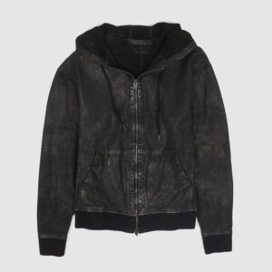Salvatore Santoro Unlined Hoodie Jacket - black