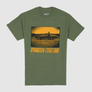 Bruce Springsteen Tour 23 Crew Neck Rock T-Shirt - khaki