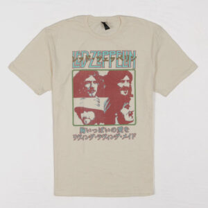Led Zeppelin Japan Tour Crew Neck T-Shirt - off white