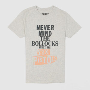 Sex Pistols Tee Bollocks Crew Neck Rock T-Shirt - natural