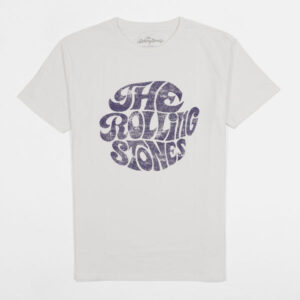 The Rolling Stones Vintage 70's Logo Crew Neck Rock T-Shirt - white