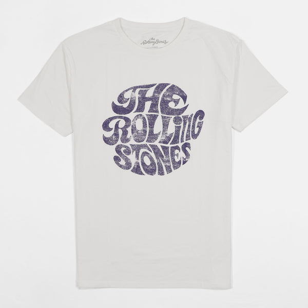 The Rolling Stones Vintage 70's Logo Crew Neck Rock T-Shirt - white