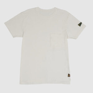 Kapital Crew Neck Flag One Pocket T-Shirt - white